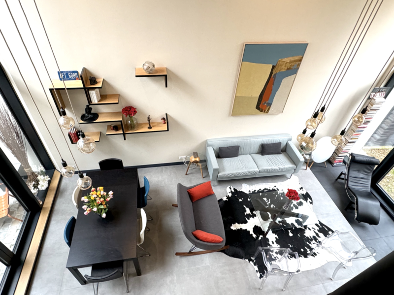 Juliette de Poncins - Bibliothèque sur-mesure vue de haut